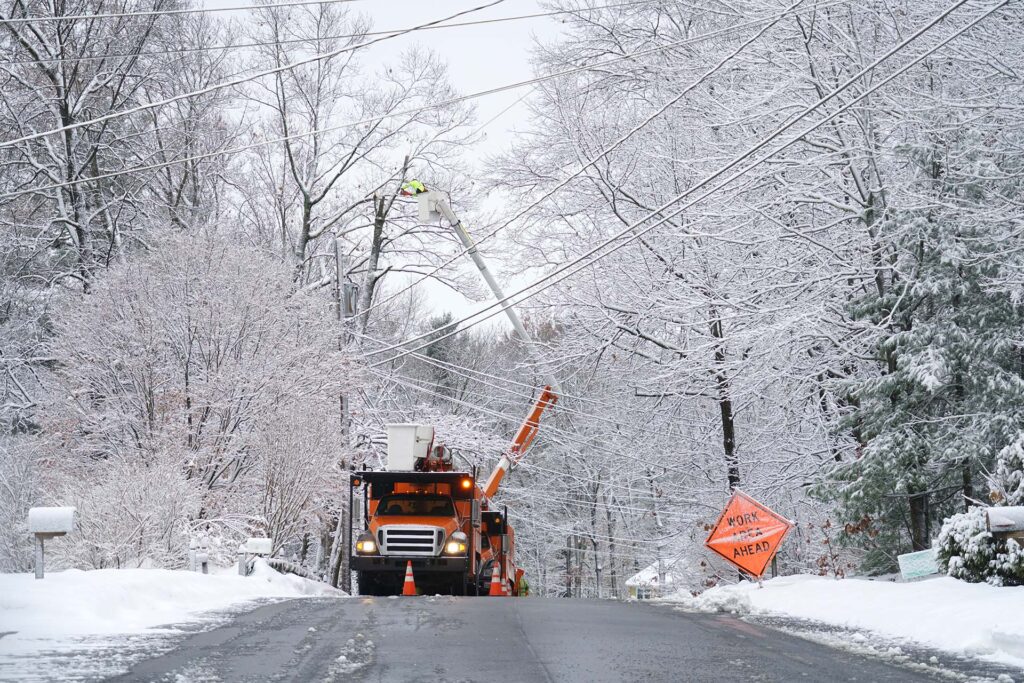 winter utility work